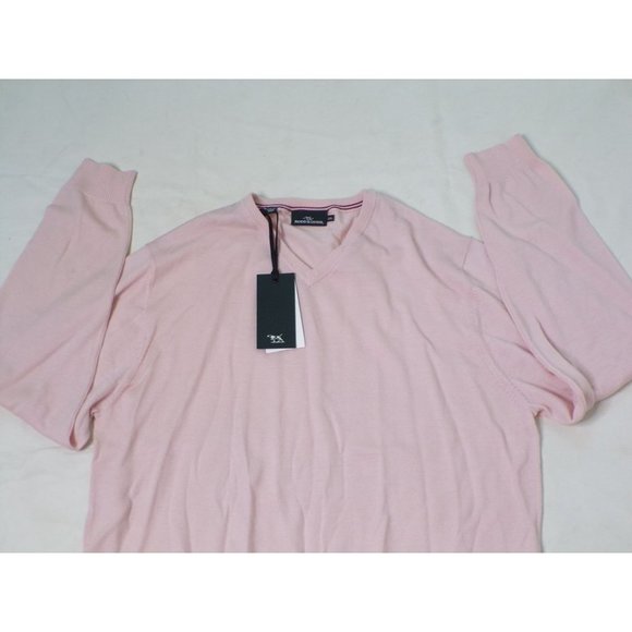 RODD & GUNN Springston Wool V-Neck Sweater Rose (Peach) XX-Large NEW - Picture 3 of 6